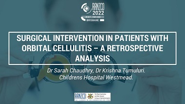 Surgical intervention in patients with orbital cellulitis - a retrospective analysis.