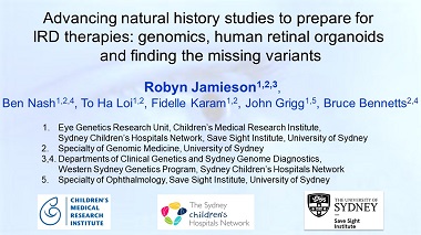 Advancing natural history studies to prepare for inherited retinal disease therapies: genomics, human retinal organoids and finding the missing variants