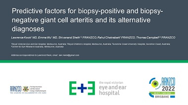 Evaluation of clinical predictors in temporal artery biopsies in the diagnosis of giant cell arteritis