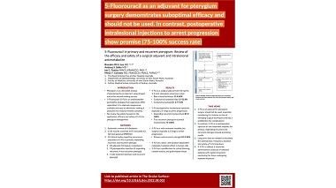 5-Fluorouracil in primary and recurrent pterygia: Efficacy and safety of a surgical adjuvant and intralesional antimetabolite