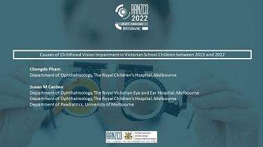 Causes of Childhood Vision Impairment in Victorian School Children between 2013 and 2022