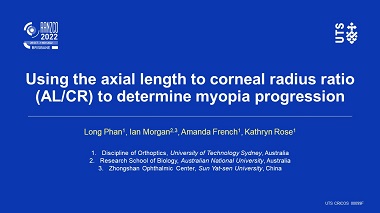 Using the axial length to corneal radius ratio (AL/CR) to determine myopia progression