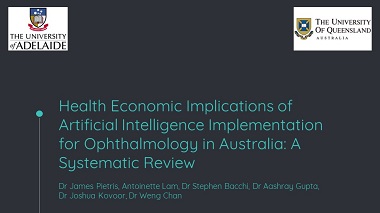 Health Economic Implications of Artificial Intelligence Implementation for Ophthalmology in Australia: A Systematic Review