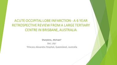 Acute occipital lobe stroke – a 6 year retrospective review from a large tertiary centre in Brisbane, Australia